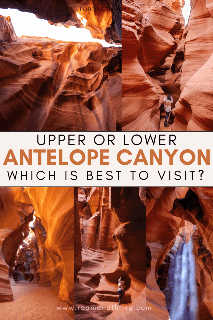 upper vs lower Antelope Canyon